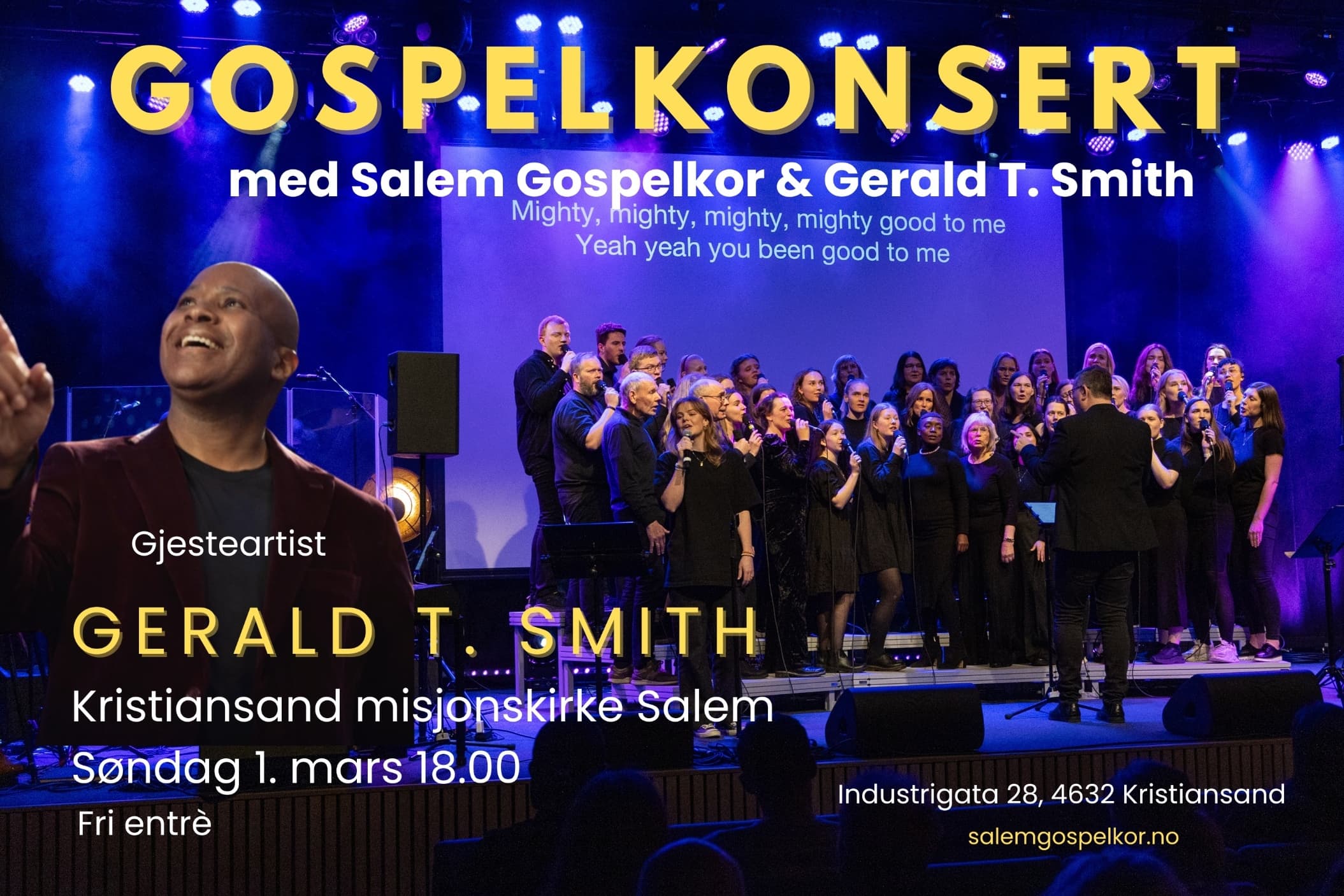 Konsert - Gospelkonsert med Gerald T. Smith